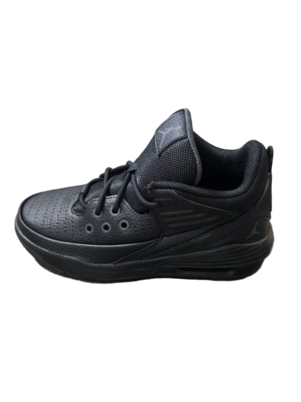 Jordan Max Aura 5 (GS) Low Top Leather Athletic Sneakers Black/Anthracite 5Y